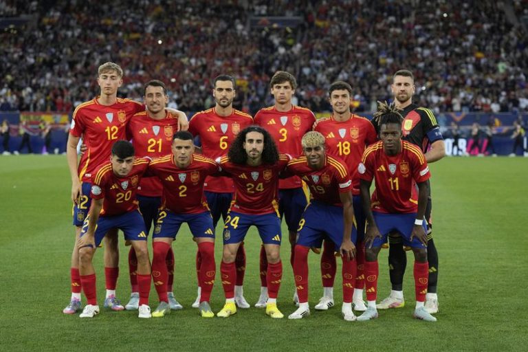Timnas Spanyol saat melawan Prancis di semifinal UEFA Nations League 2025
