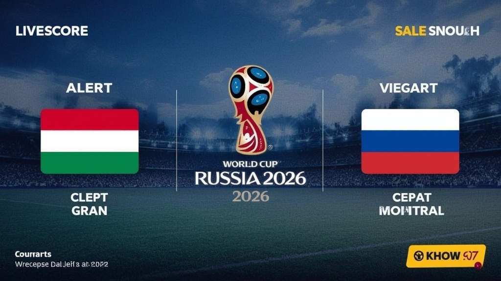 Livescore world cup 2026, alert gol cepat, hasil bola realtime
