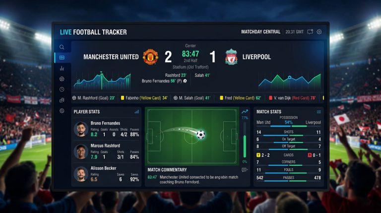 fitur livescore sepak bola, statistik livescore, skor pertandingan langsung, data pertandingan real-time